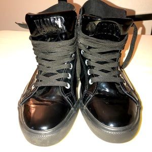 Star Wars Darth Vader Patent Faux Leather Hi- Top Sneakers